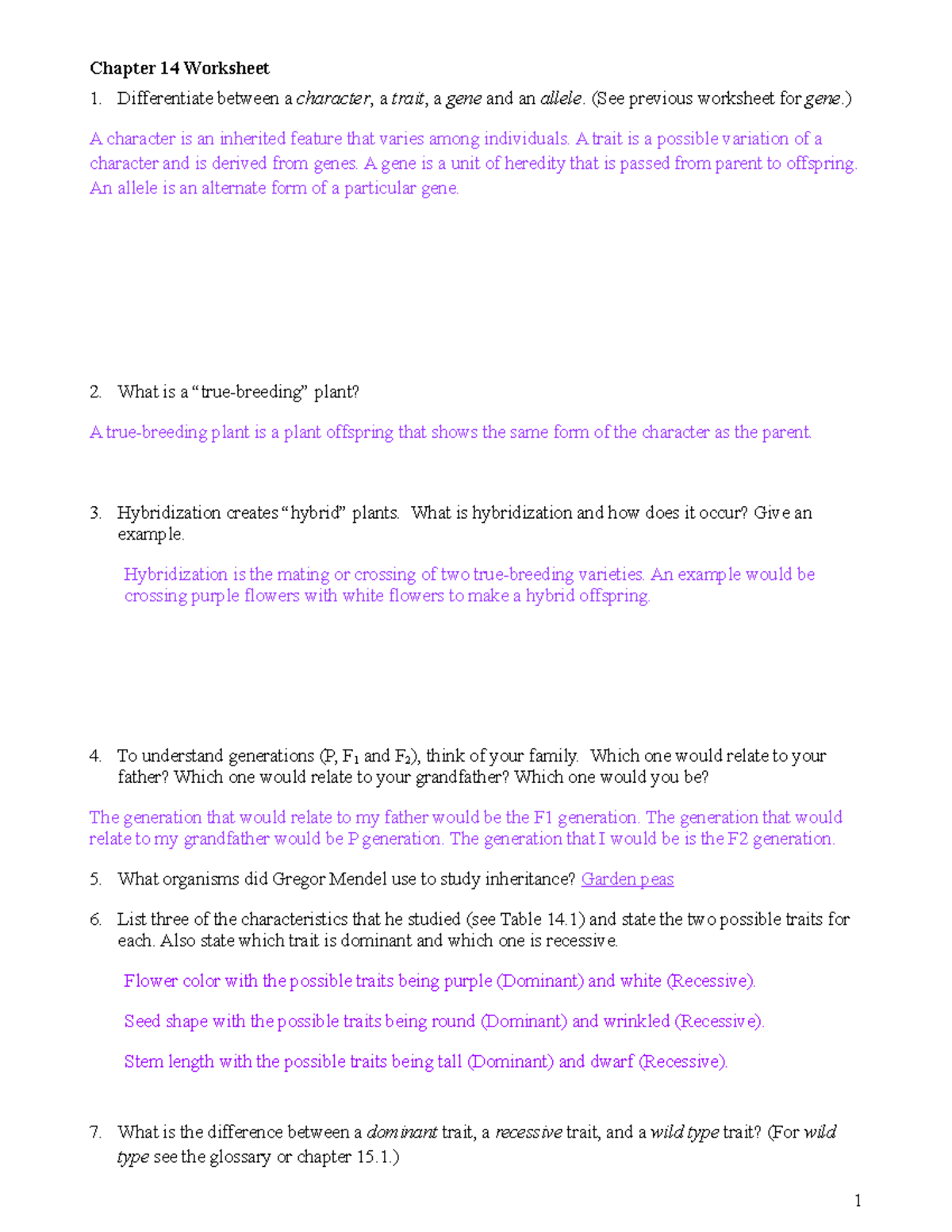 14.1 worksheet part 3