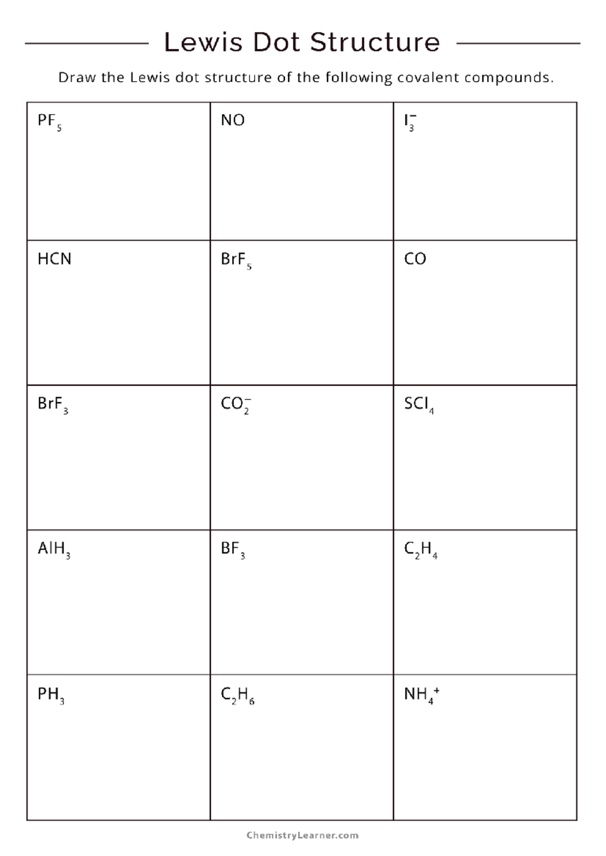 lewis dot structure worksheet lewis dot structure worksheet