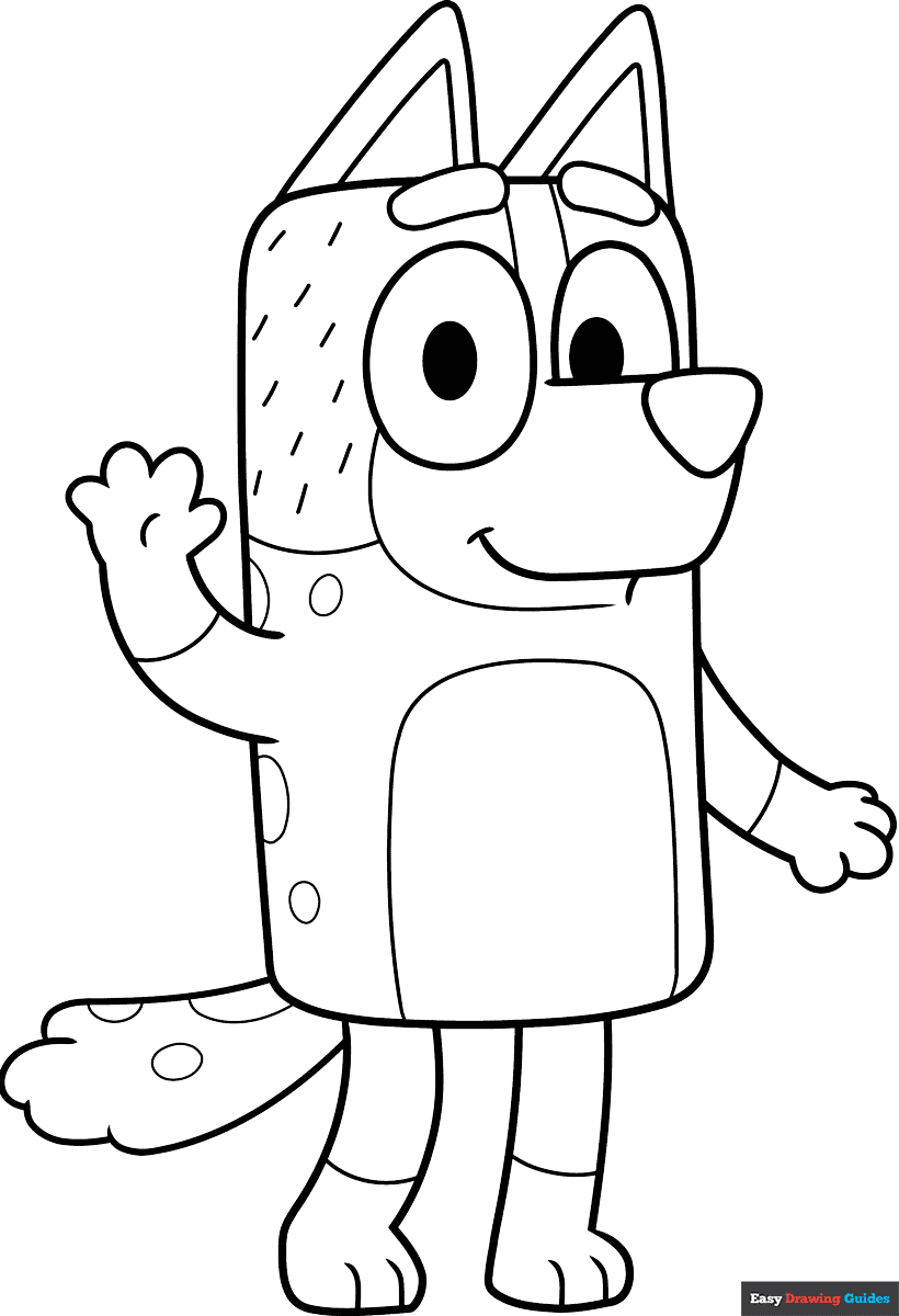 bluey printable coloring pages bluey printable coloring pages