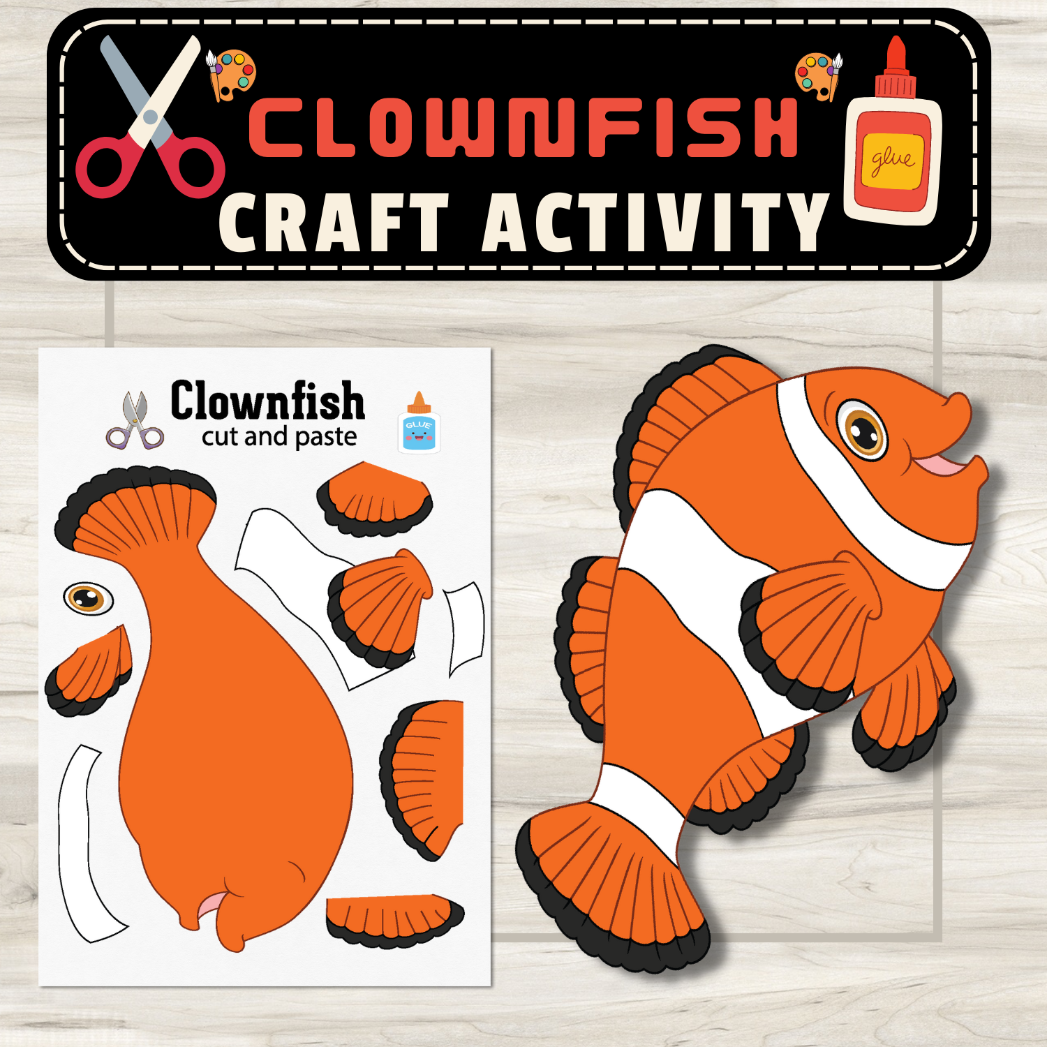 Clownfish Craft Cut Paste Activity Dive Into Underwater Wonder Made By Teachers Clownfish Craft Cut Paste Activity Dive Into Underwater Wonder Made By Teachers