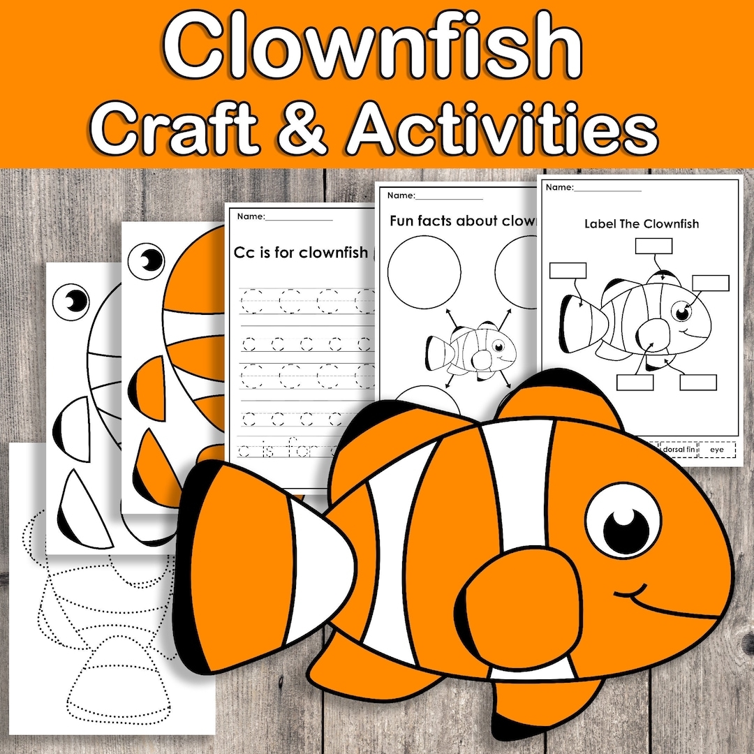 Clownfish Printable Crafts Homeschool Activities Crafts For Kids Fish Craft Ocean Animals Sea Creatures Homeschool Learning Etsy Clownfish Printable Crafts Homeschool Activities Crafts For Kids Fish Craft Ocean Animals Sea Creatures Homeschool Learning Etsy