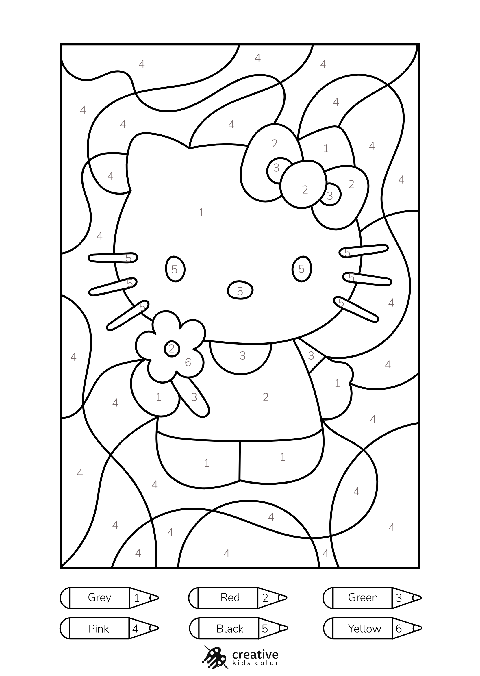 Color By Number Coloring Pages Free PDF Printables 