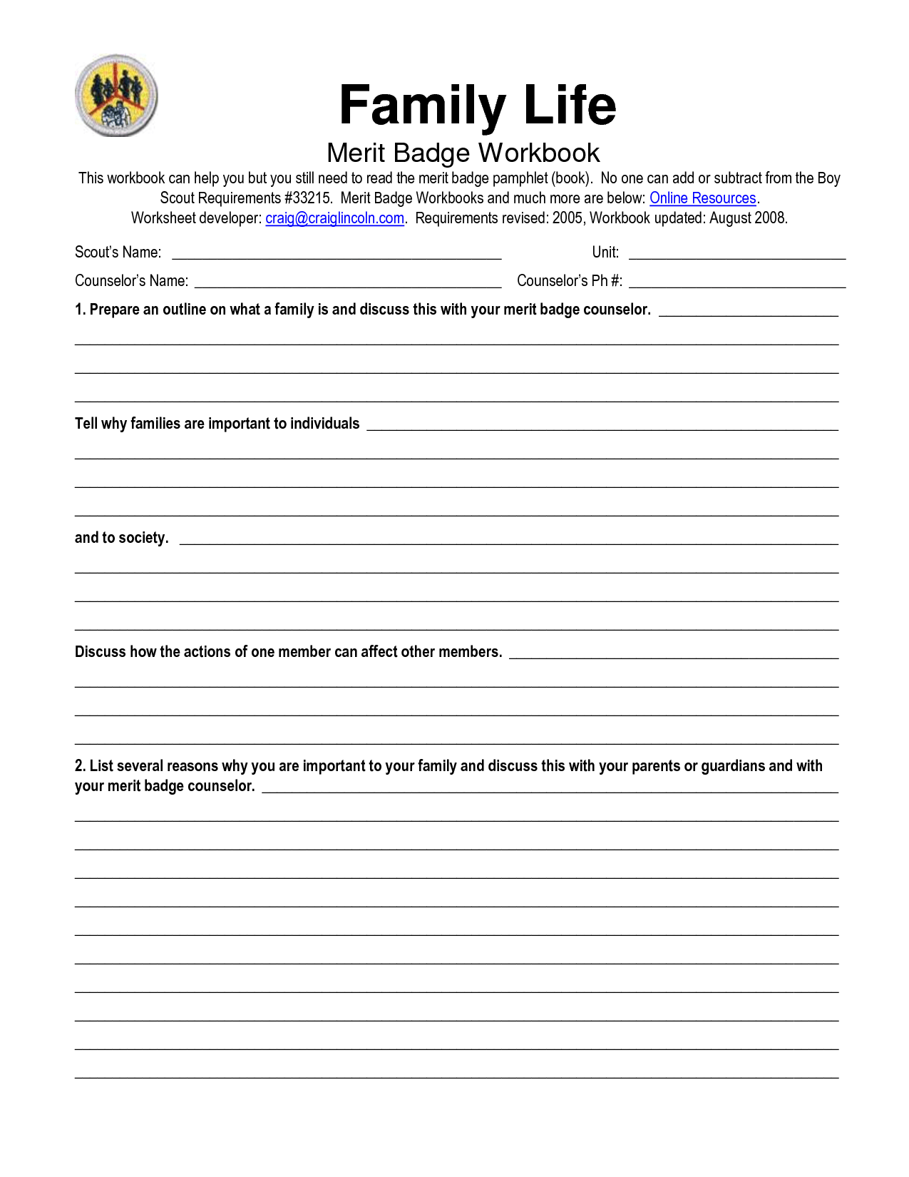 Communication Merit Badge Worksheet Worksheets Library