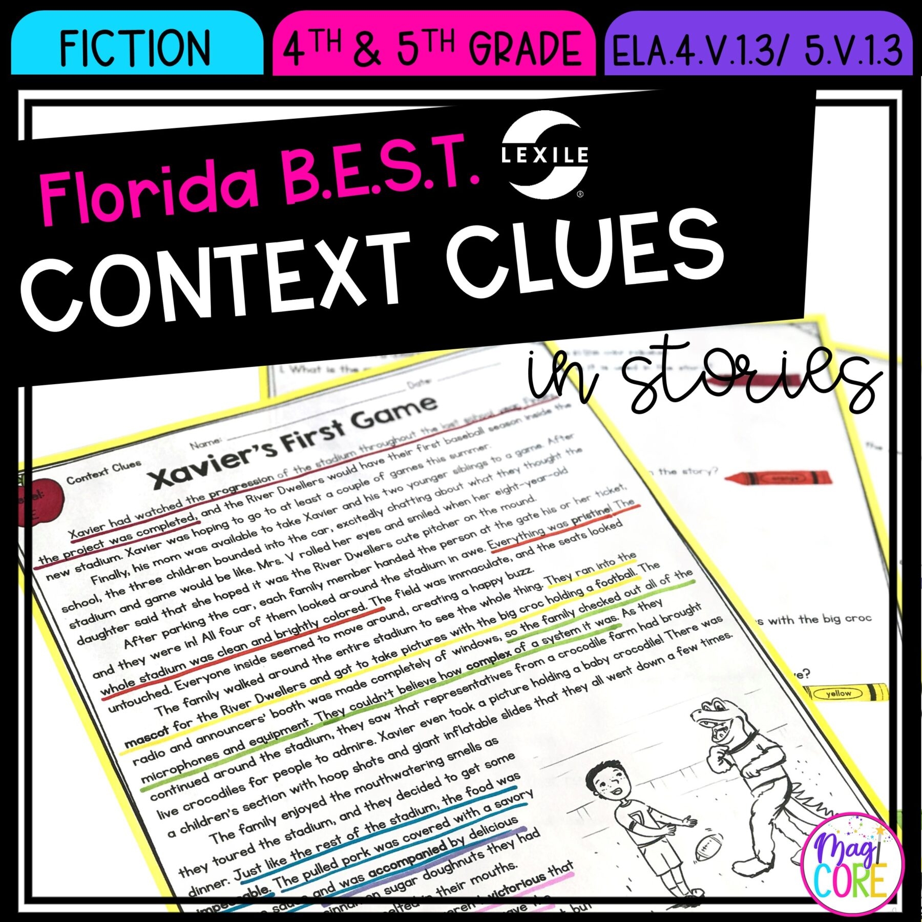 Context Clues In Fiction 4th 5th Grade ELA 4 V 1 3 5 V 1 3 MagiCore