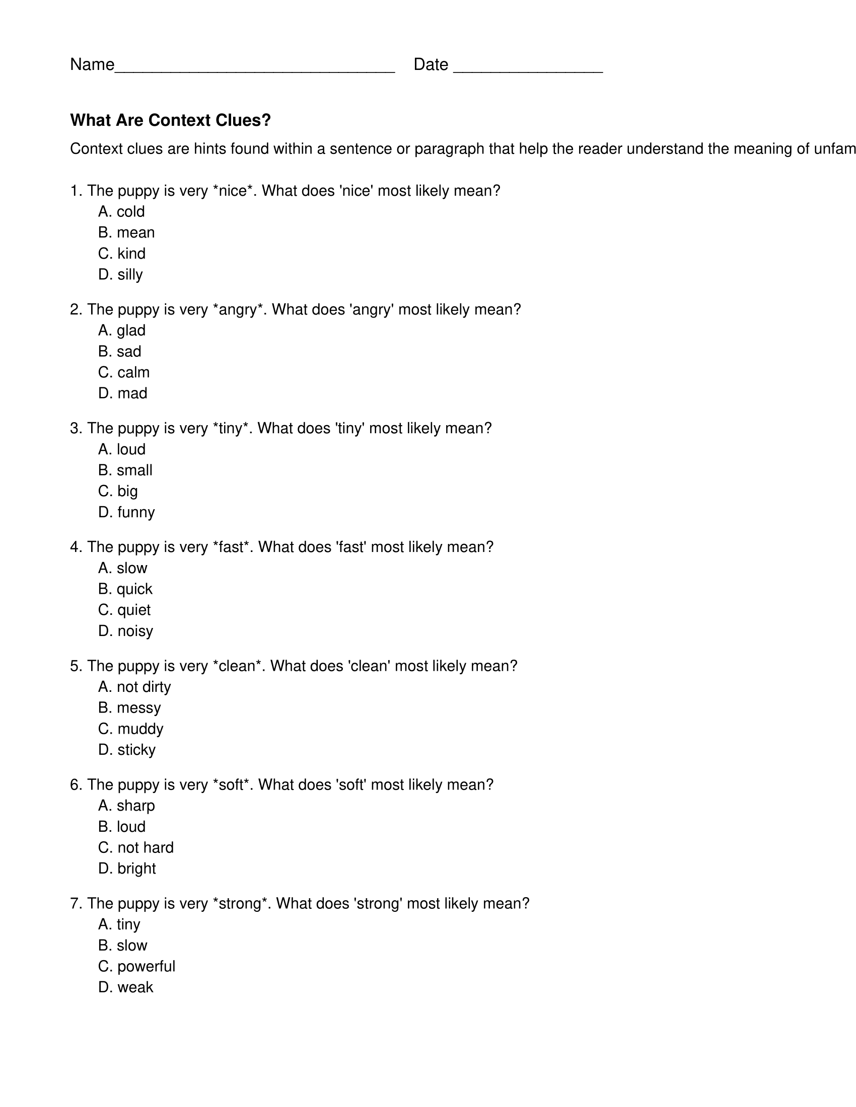Context Clues Worksheets Third Grade Context Clues Worksheets Context Clues Worksheets Third Grade Context Clues Worksheets