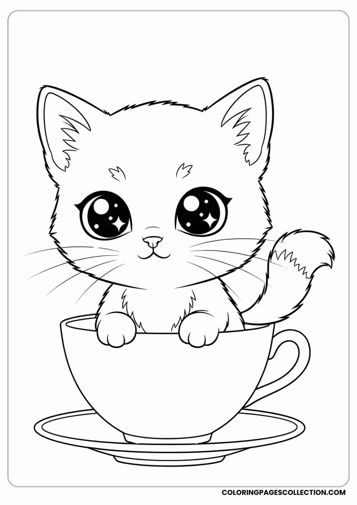 printable kitten coloring pages