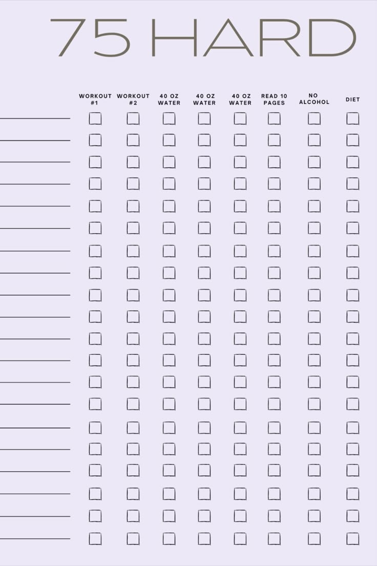 Daily Checklist Daily Checklist