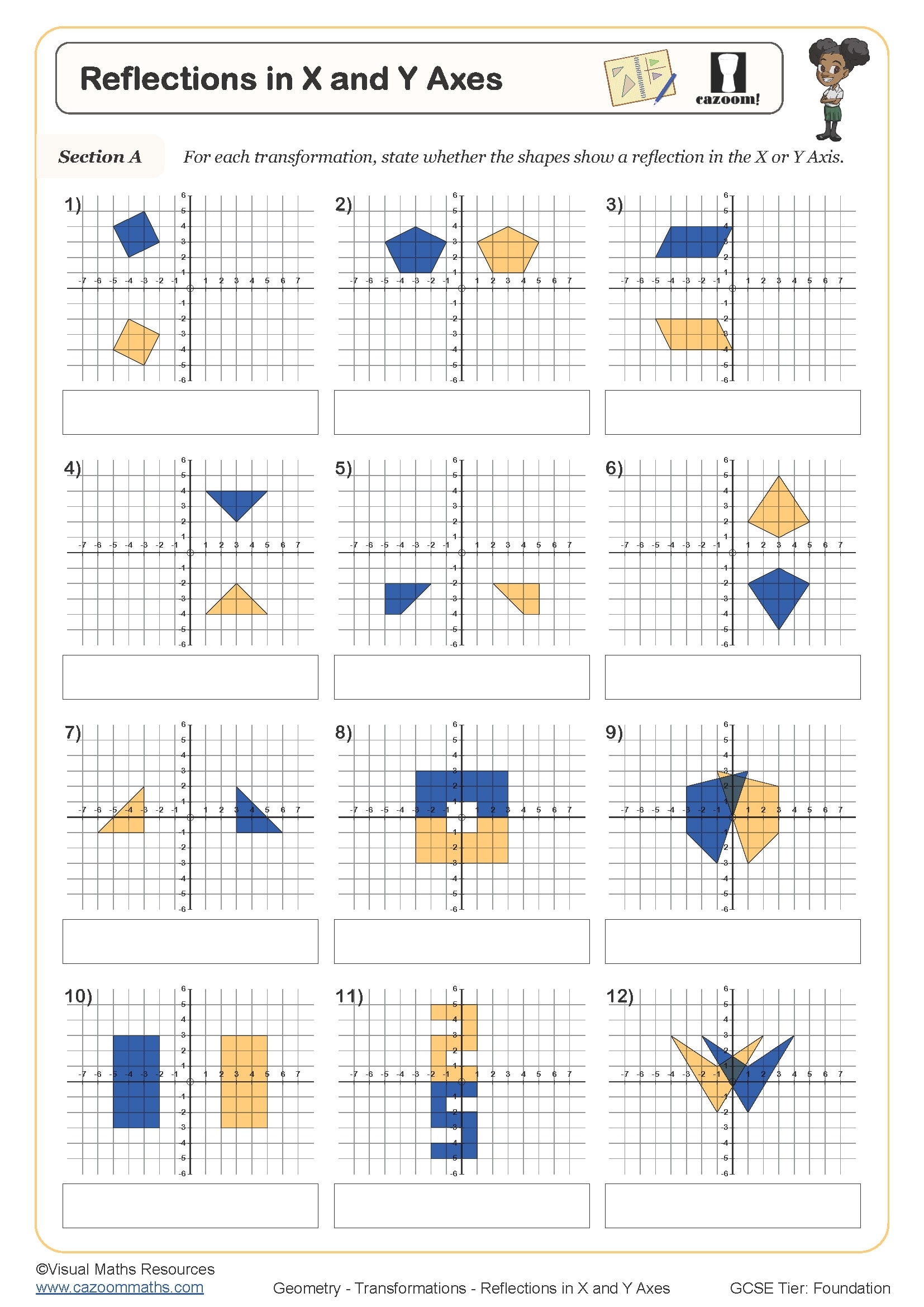 Describing Rotations And Reflections Worksheet Cazoom Maths Worksheets Describing Rotations And Reflections Worksheet Cazoom Maths Worksheets