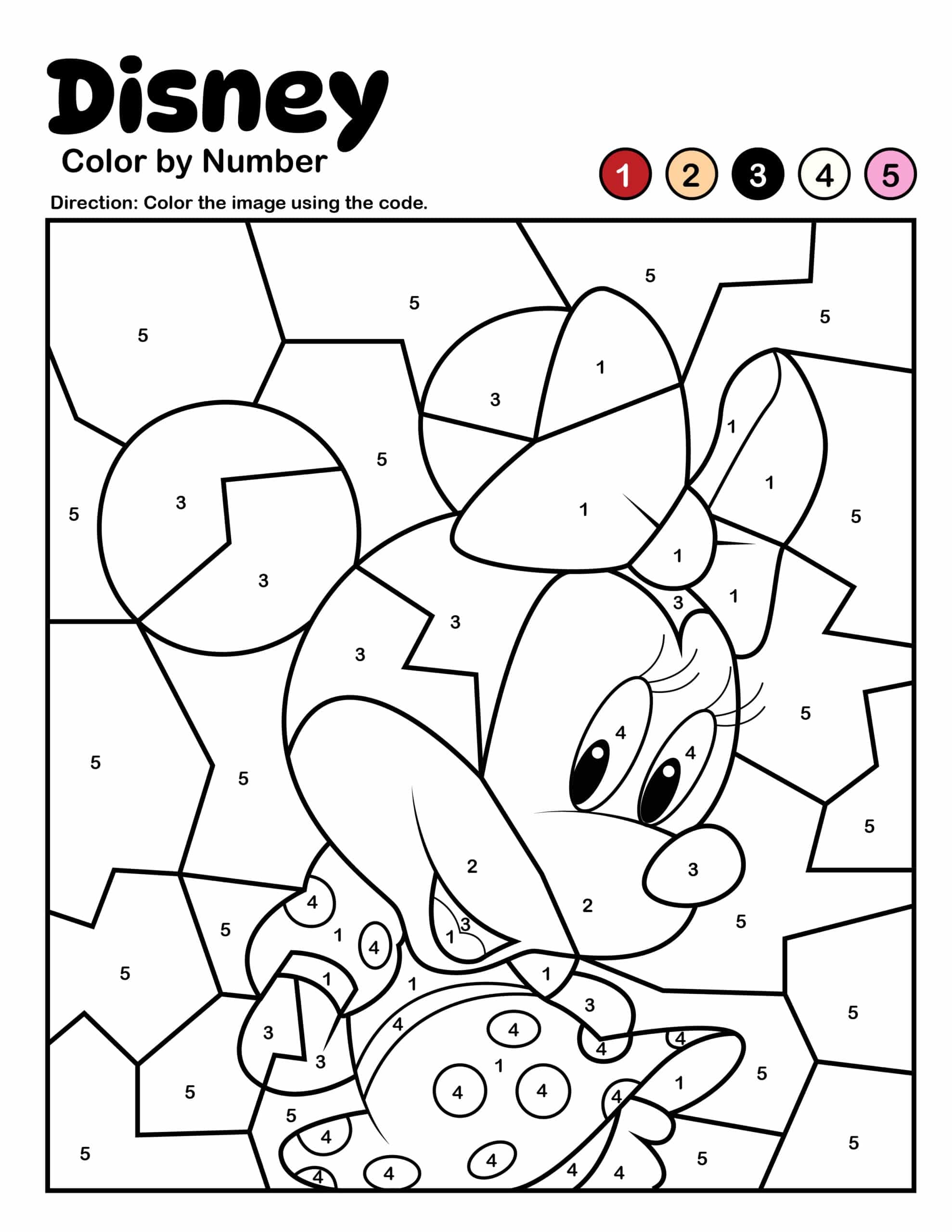 Disney Color By Number Kids Activity Zone Disney Color By Number Kids Activity Zone