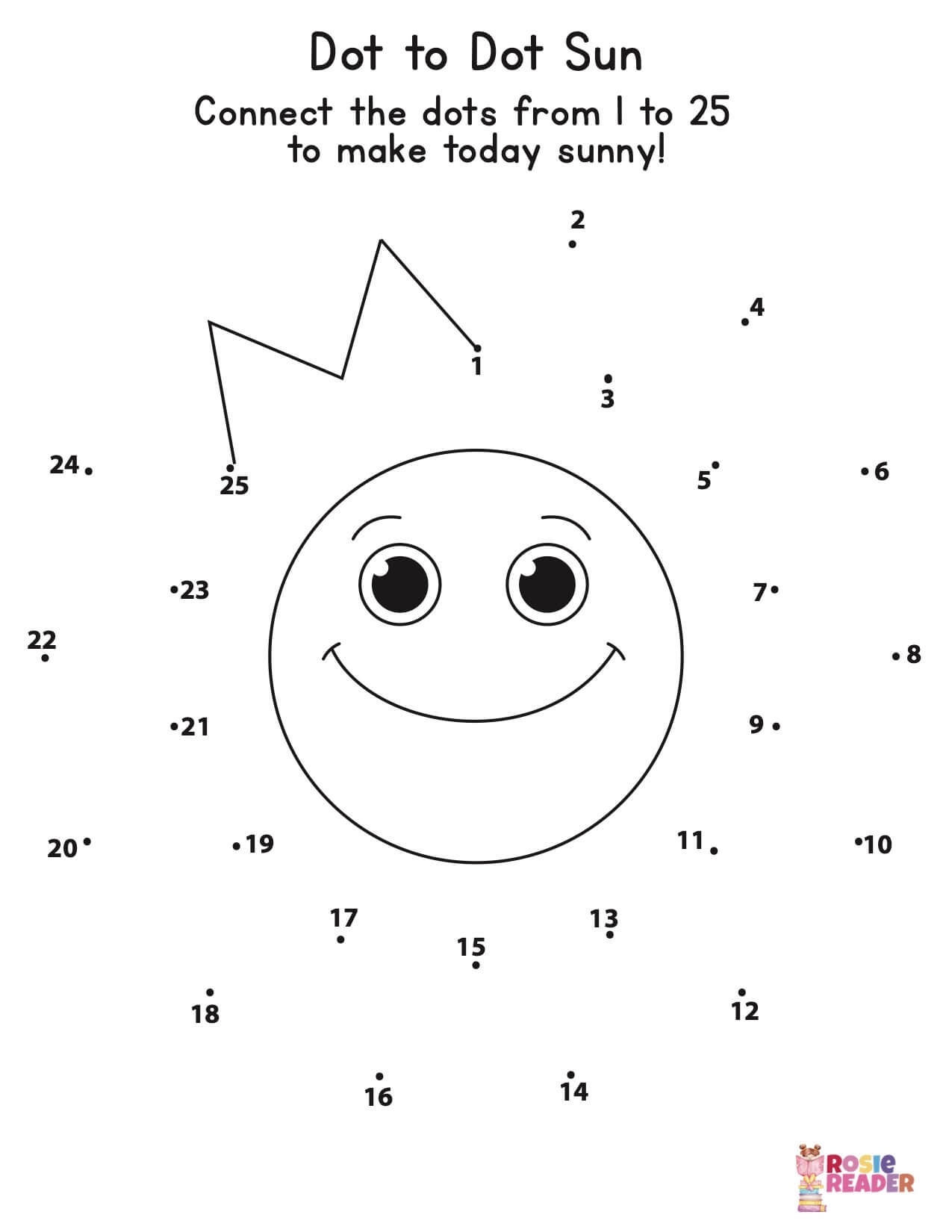 Dot To Dot Sun Reading Adventures For Kids Ages 3 To 5
