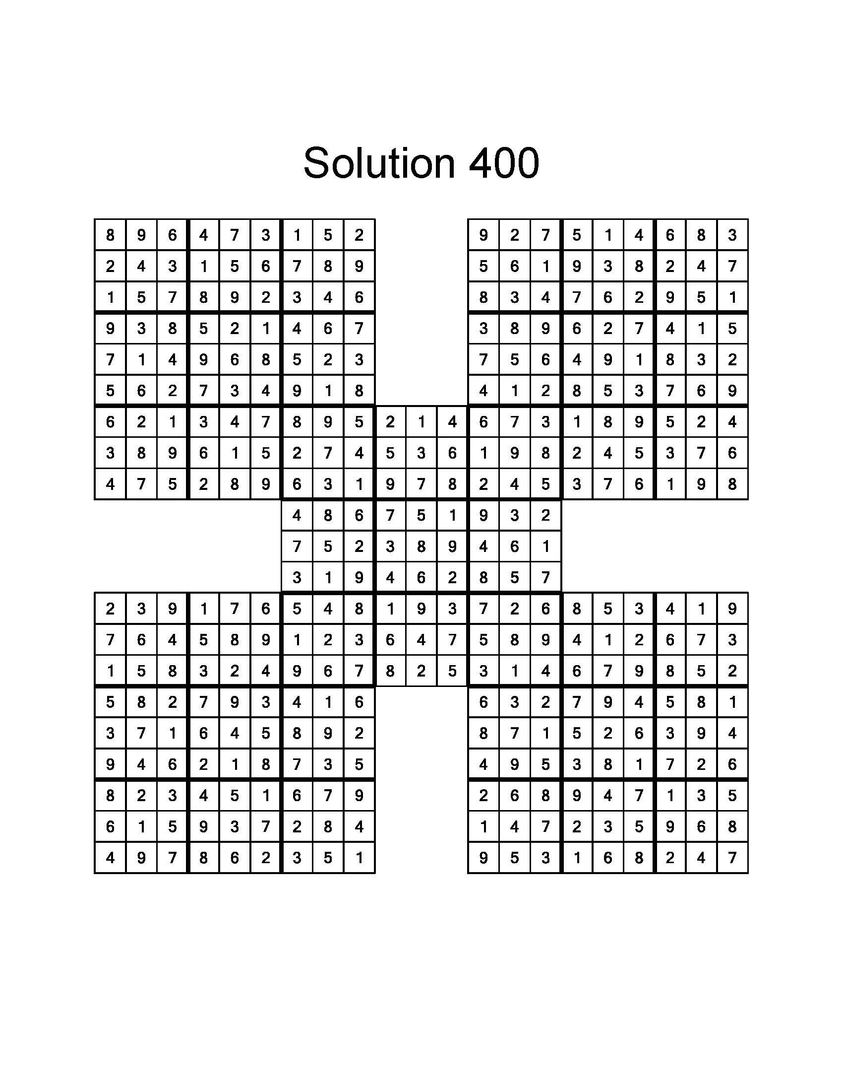 samurai sudoku printable