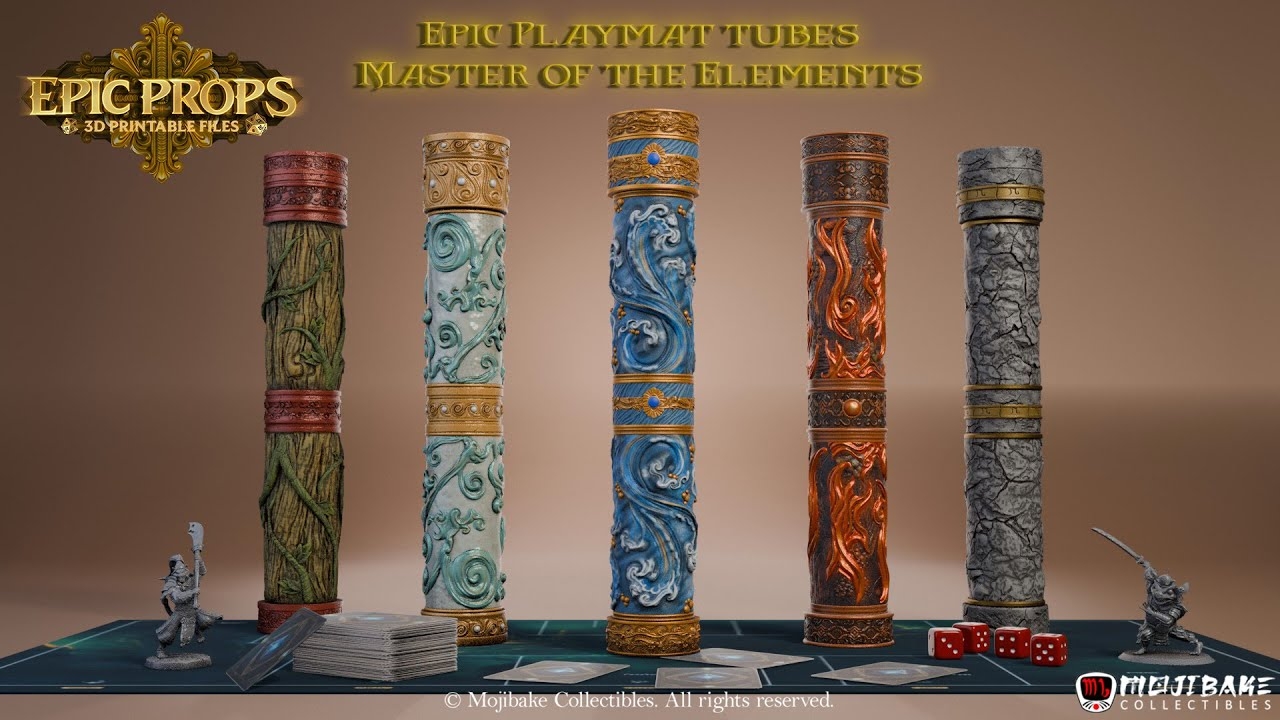 Epic Playmat Tubes Master Of The Elements BackerKit