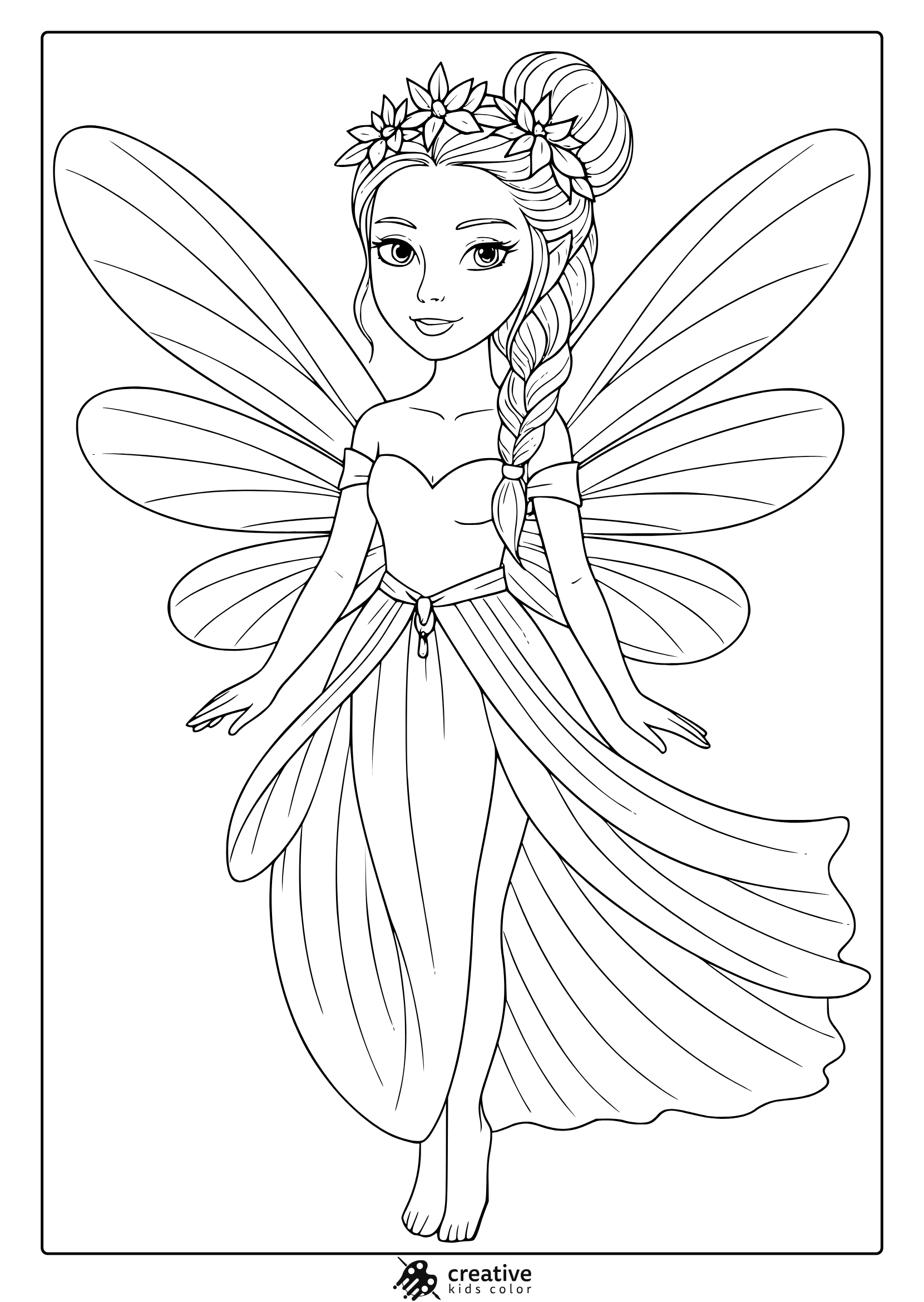 Fairy Coloring Pages Free Printable PDFs