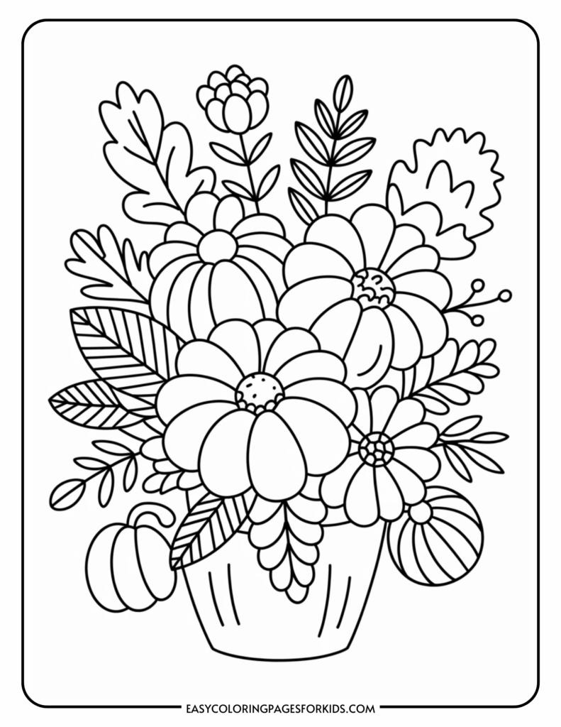 printable coloring pages of flowers