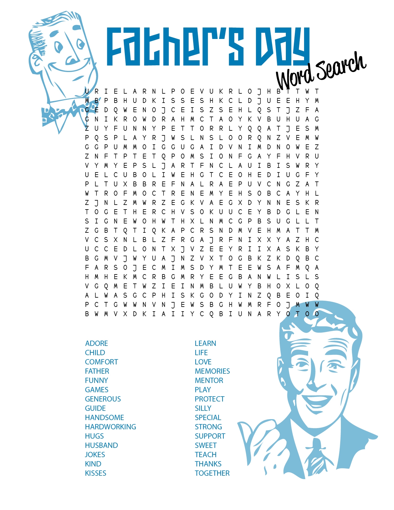 father's day printable father's day printable