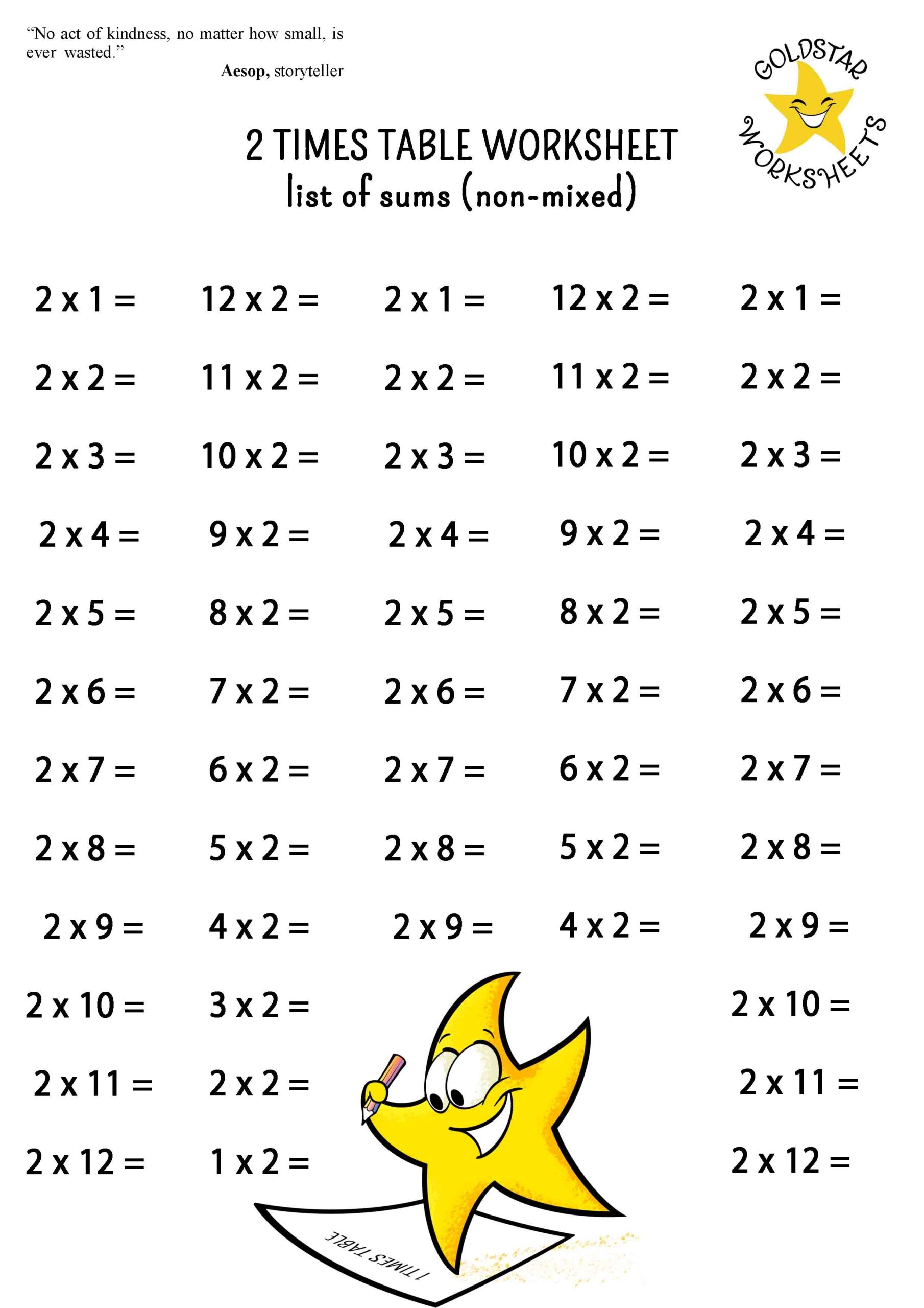 Free 2 Times Table Worksheets Fun Creative And Easy To Print Free 2 Times Table Worksheets Fun Creative And Easy To Print