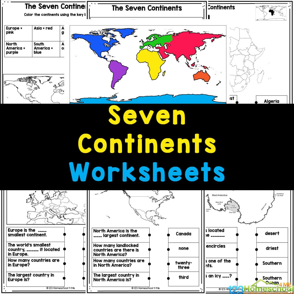 FREE 7 Continents And Oceans Printable Pdf Worksheets Set 2 FREE 7 Continents And Oceans Printable Pdf Worksheets Set 2