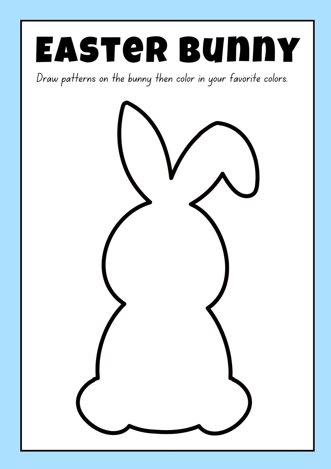 Free And Customizable Easter Bunny Templates