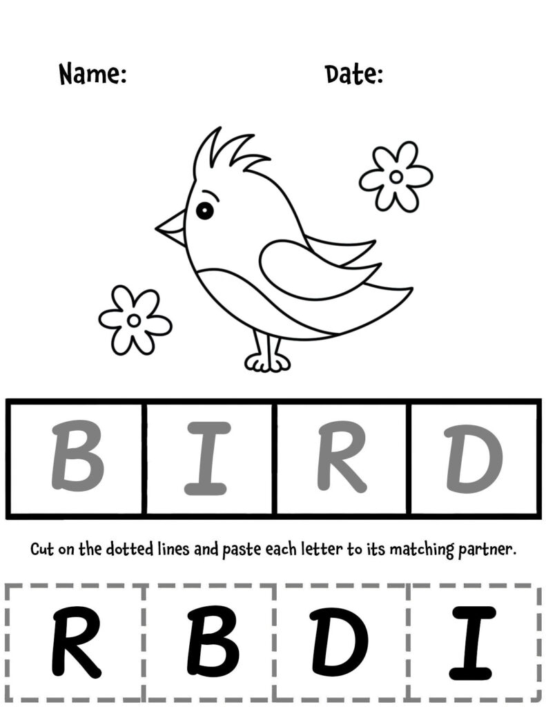 Free Cut Paste Activities For Preschool Variety Pack The Hollydog Blog