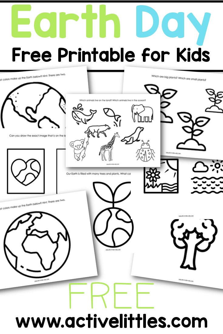 Free Earth Day Worksheets Free Printables Active Littles Free Earth Day Worksheets Free Printables Active Littles