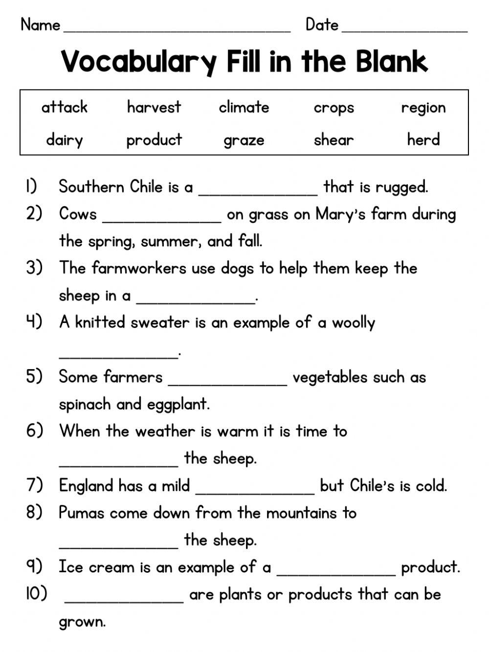 Free Fill In The Blank Vocabulary Worksheet Download Free Fill In The Blank Vocabulary Worksheet Png Images Free Worksheets On Clipart Library