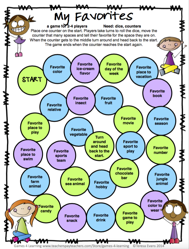 Free Games Print And Play English With Kids Free Games Print And Play English With Kids
