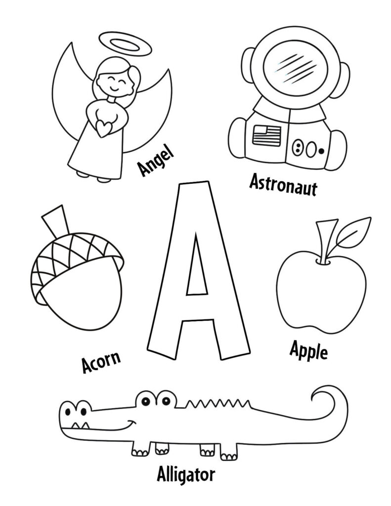 letter a worksheet