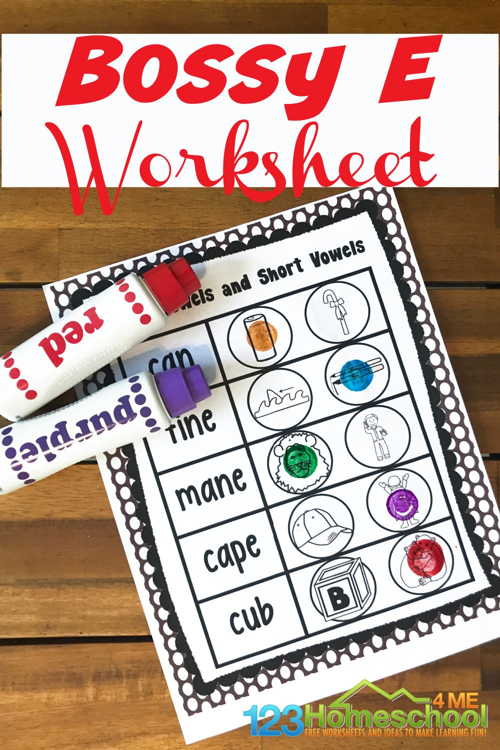 silent e worksheets