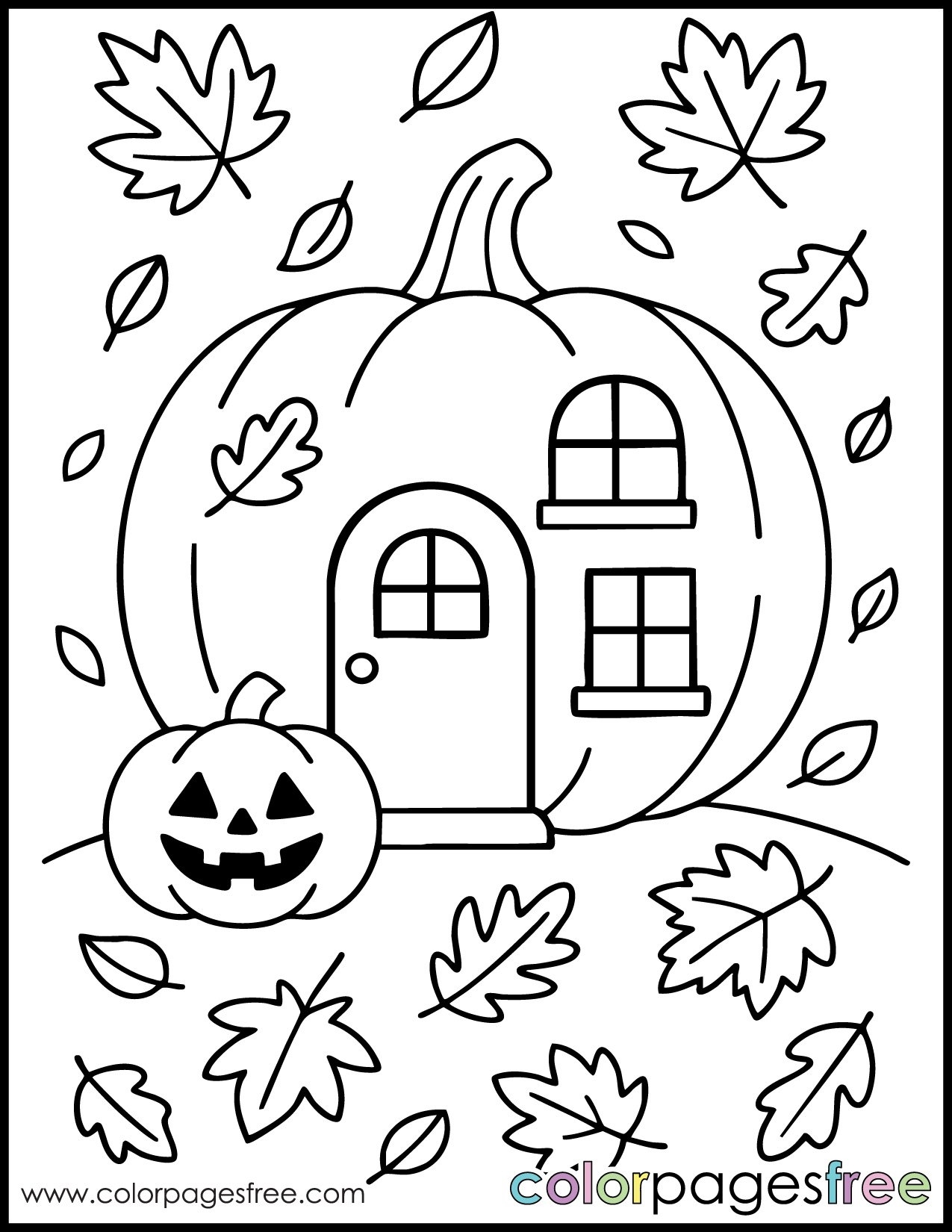 Free Printable Halloween Coloring Page Colorpagesfree Free Printable Halloween Coloring Page Colorpagesfree
