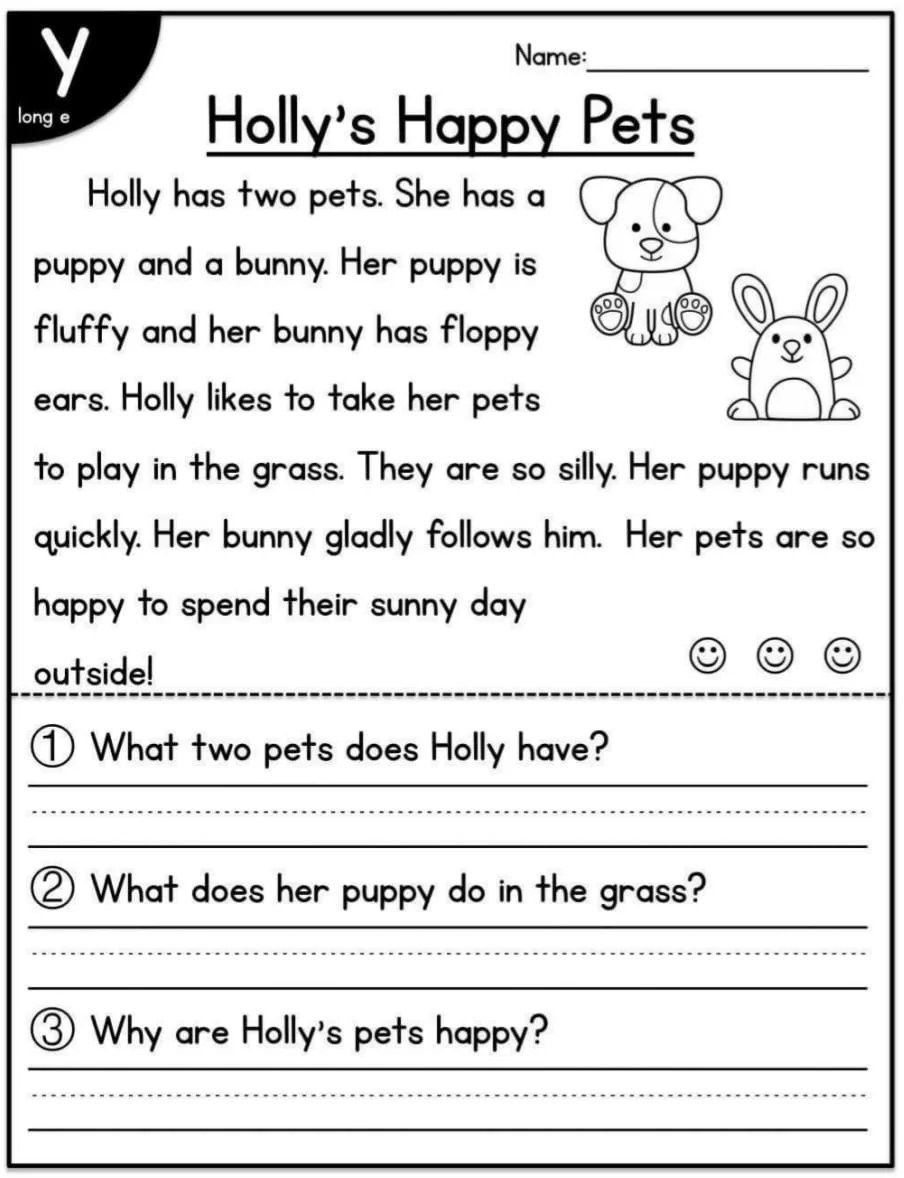 kindergarten reading worksheets