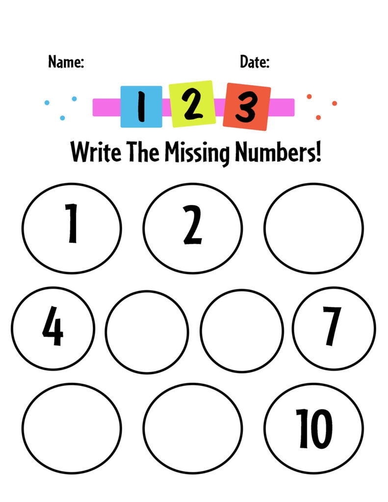 missing numbers worksheet missing numbers worksheet