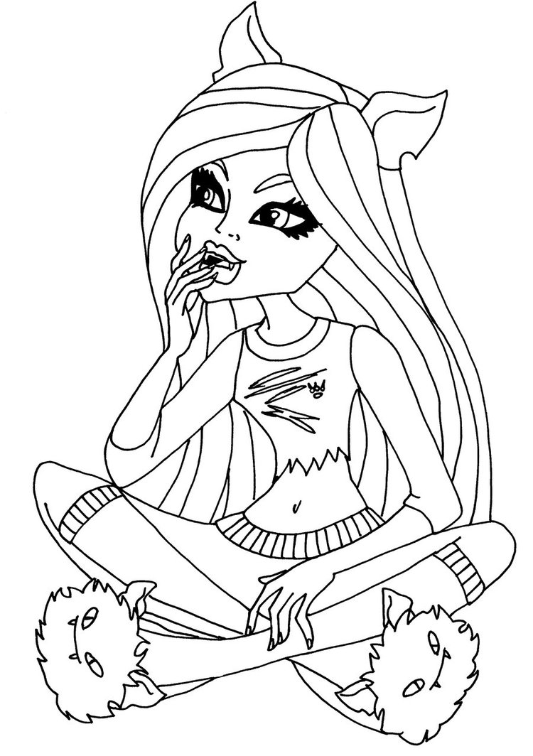 Free Printable Monster High Coloring Pages For Kids