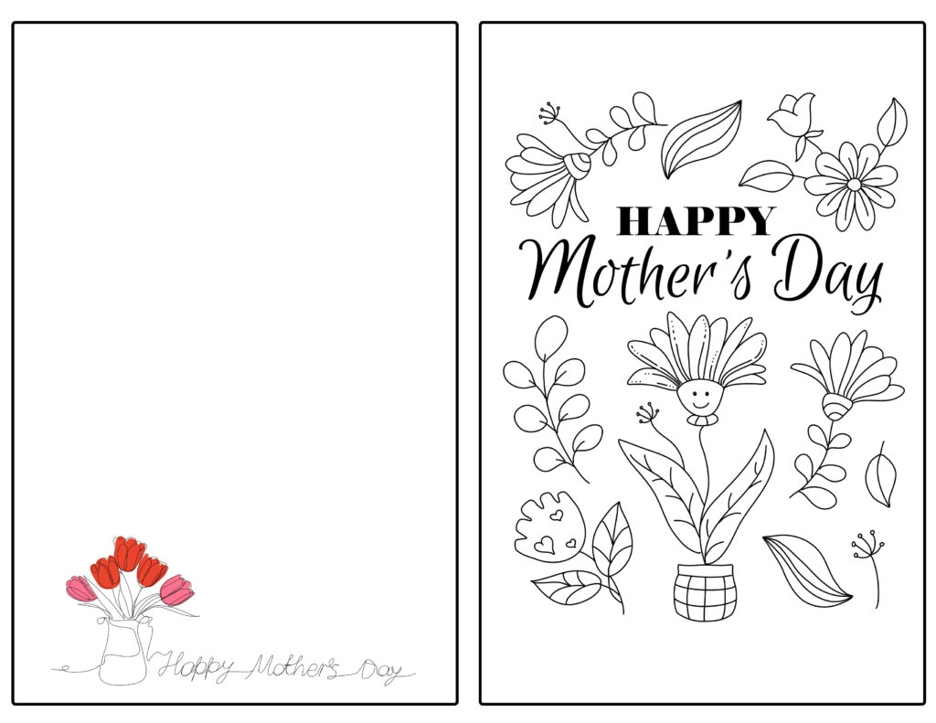 Free Printable Mother s Day Cards To Color And More For Kids Happy Toddler Playtime