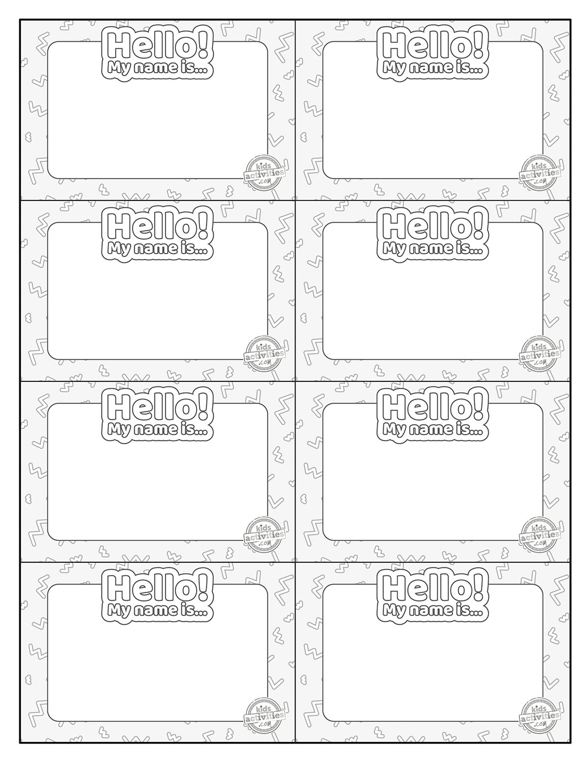 Free Printable Name Tags For School Parties More Kids Activities Blog Free Printable Name Tags For School Parties More Kids Activities Blog