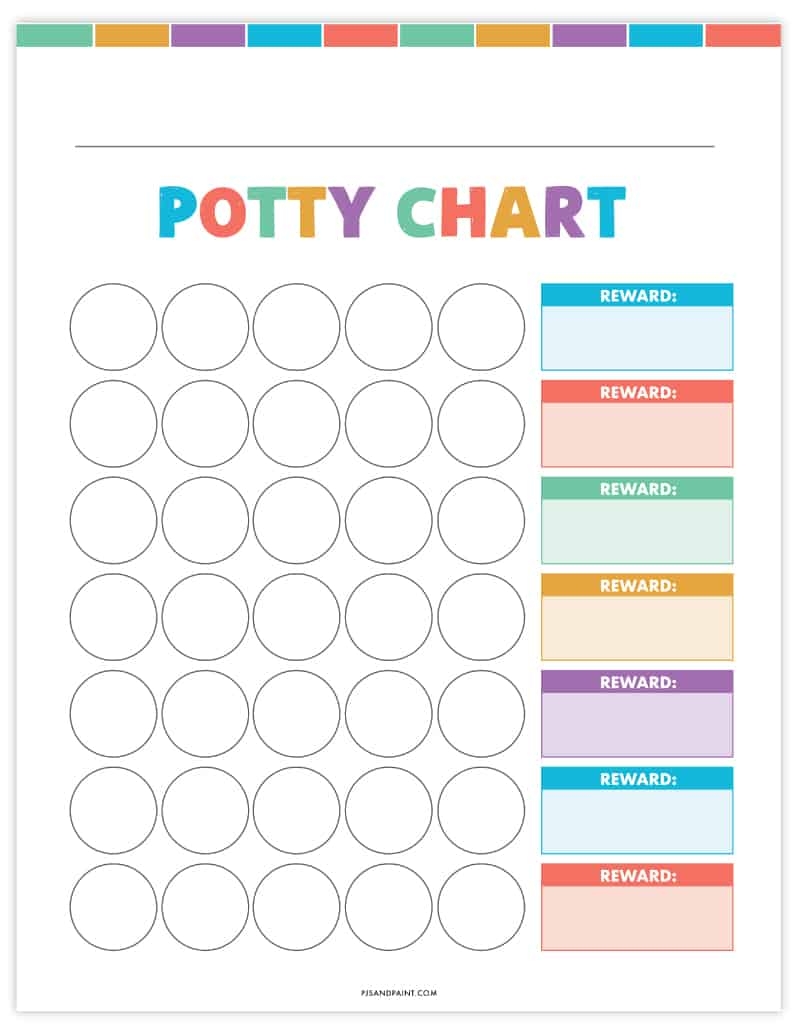 Free Printable Potty Training Chart Free Instant Download Free Printable Potty Training Chart Free Instant Download