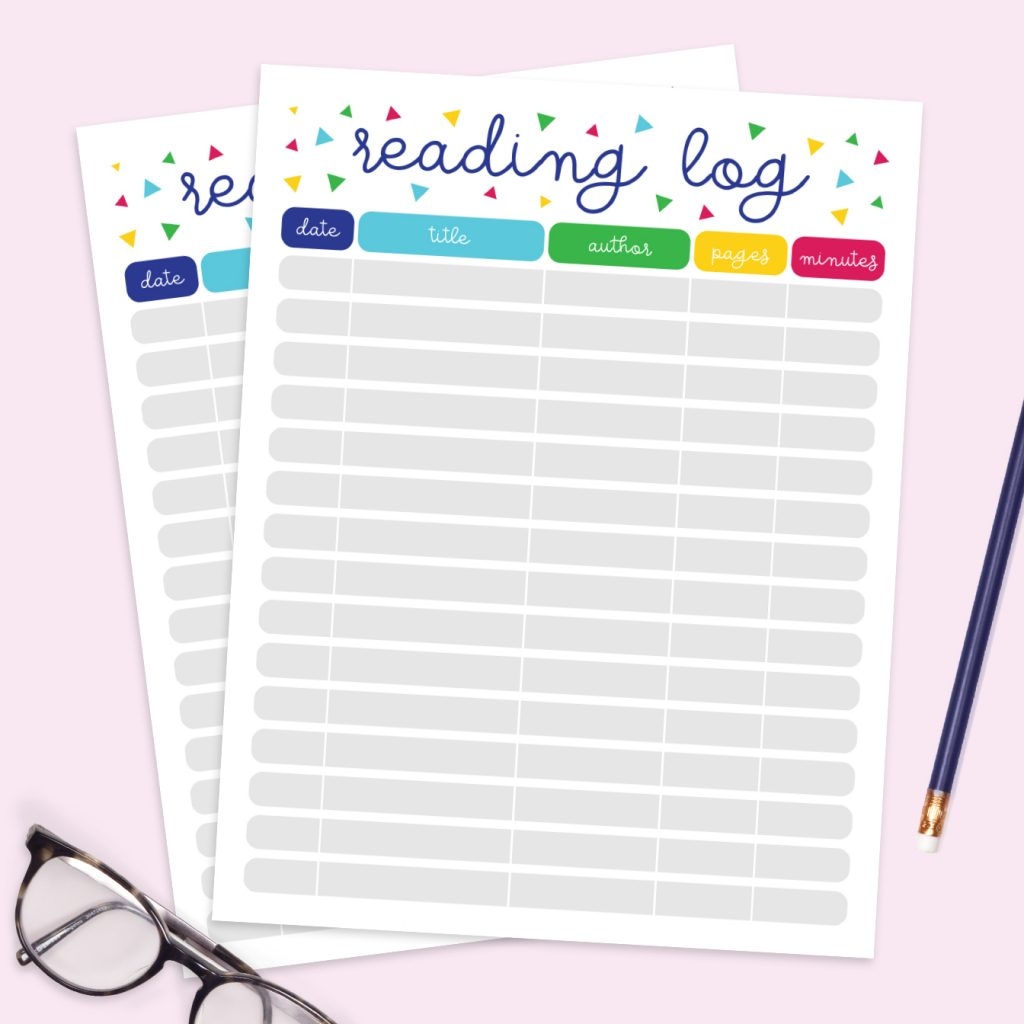 printable reading log printable reading log