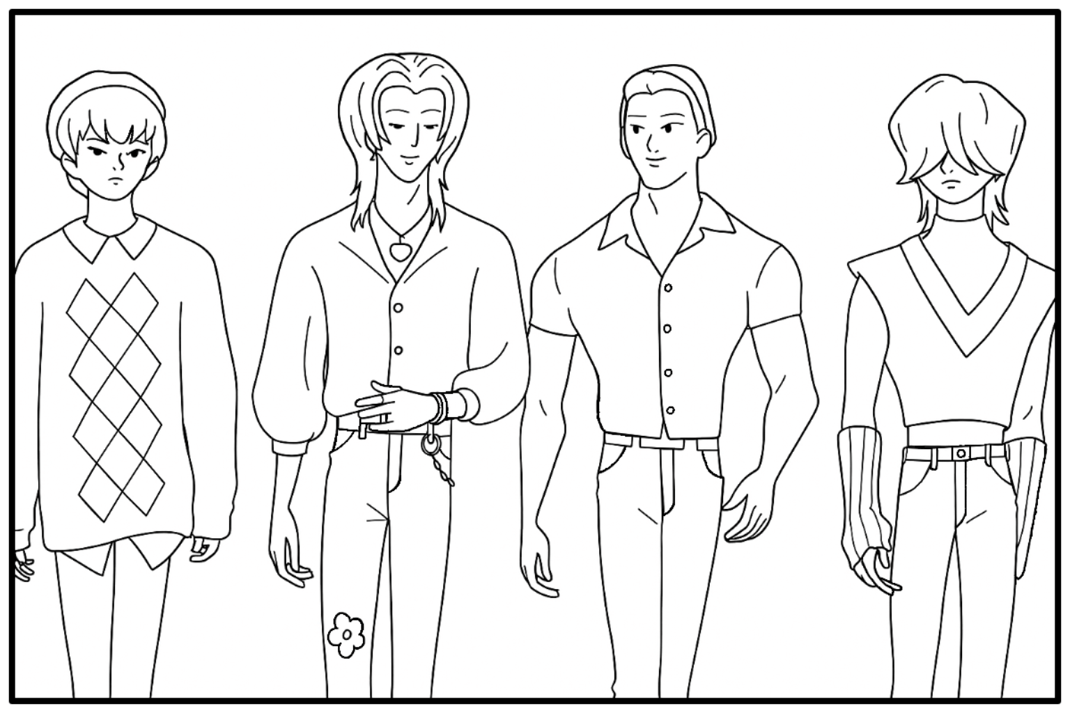 saja boys coloring page printable saja boys coloring page printable