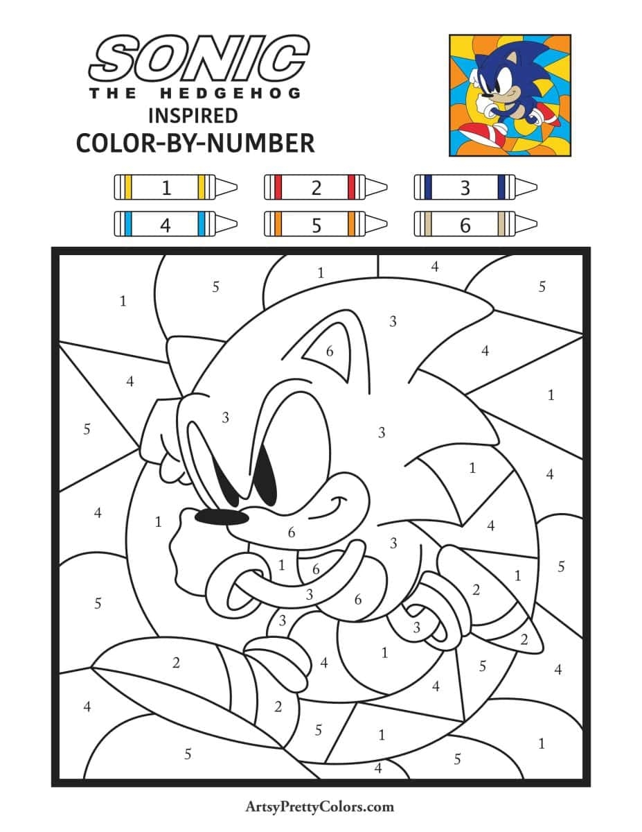 printable sonic coloring pages