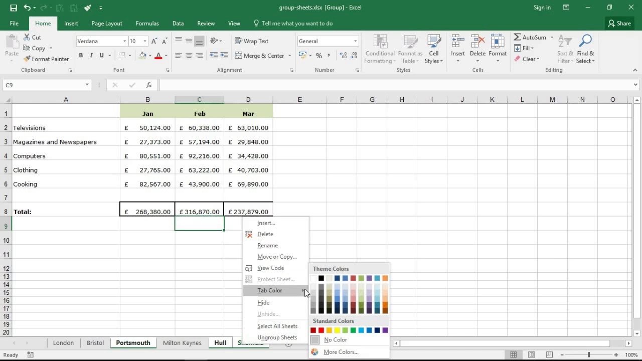 Group Sheets In Excel Magic Trick For Excel Productivity YouTube Group Sheets In Excel Magic Trick For Excel Productivity YouTube
