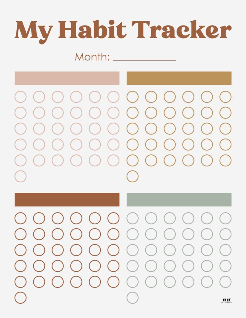 printable habit tracker