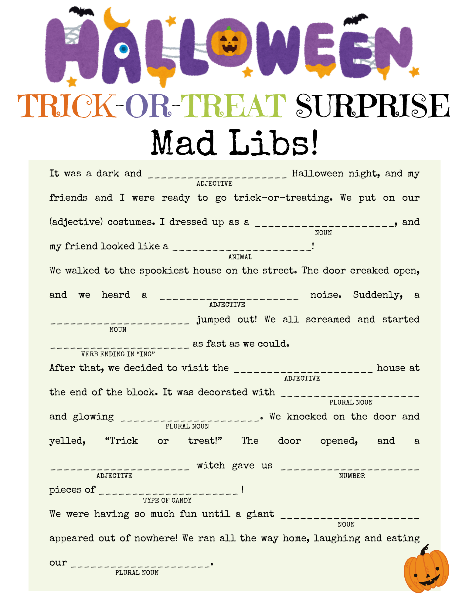 Have Haunted Word Fun With Halloween Mad Libs Have Haunted Word Fun With Halloween Mad Libs