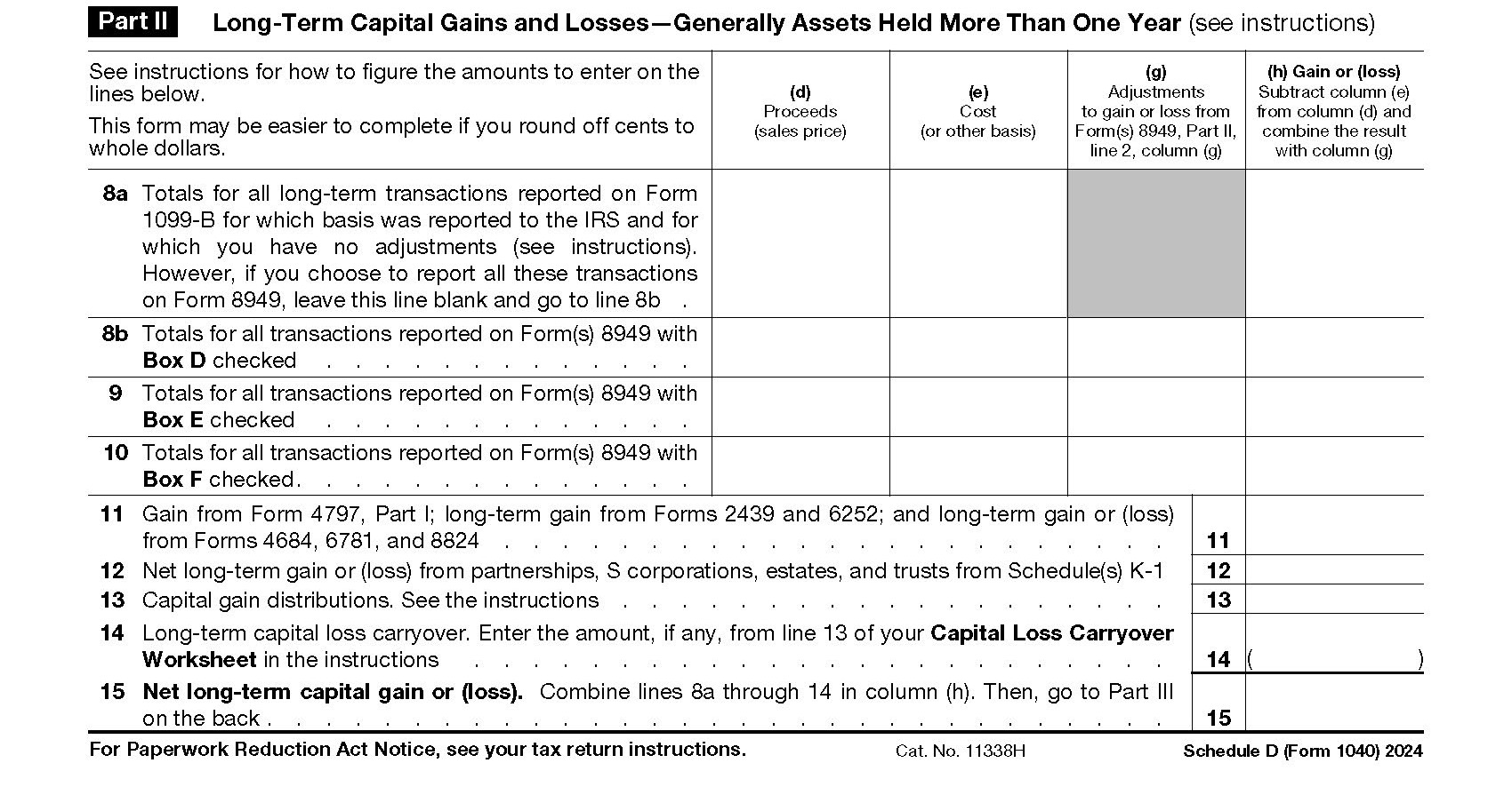 How To Complete IRS Schedule D Form 1040 How To Complete IRS Schedule D Form 1040