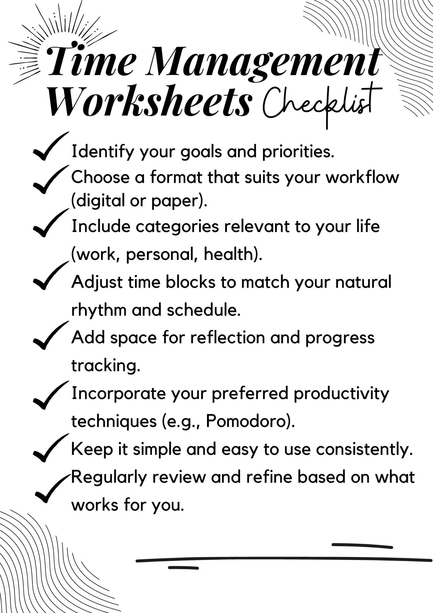 How To Get More Done With Time Management Worksheets How To Get More Done With Time Management Worksheets