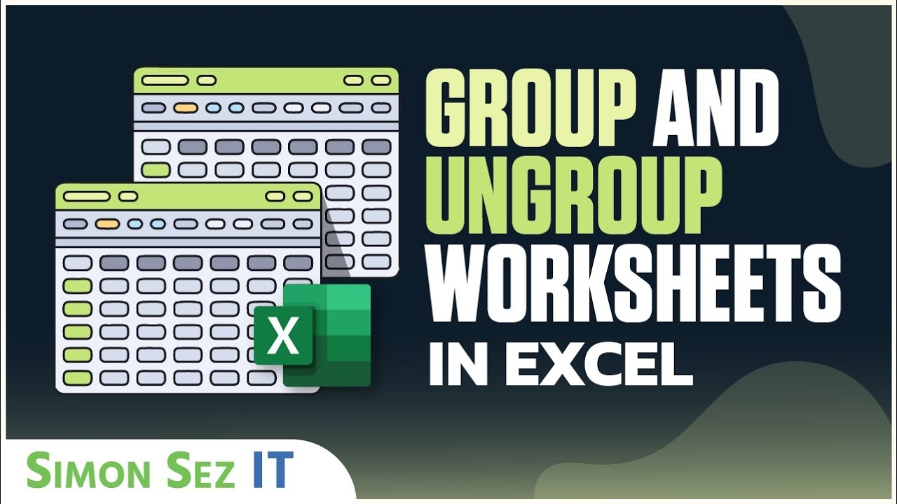 How To Group And Ungroup Worksheets In Excel YouTube