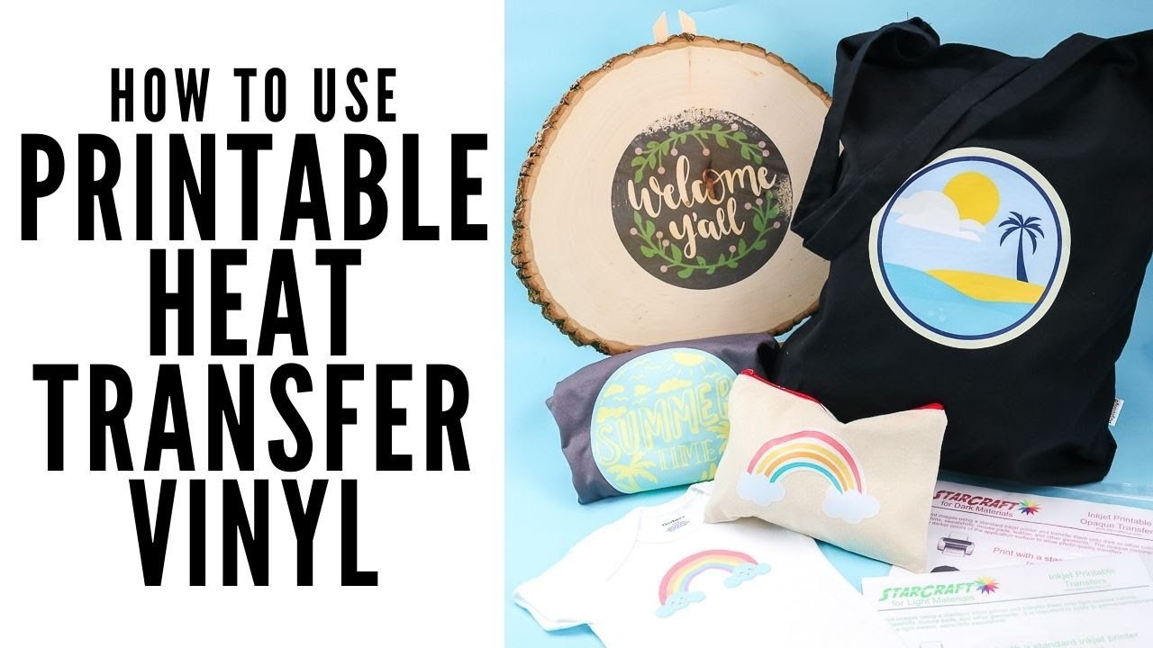 How To Use Printable Heat Transfer Vinyl YouTube How To Use Printable Heat Transfer Vinyl YouTube