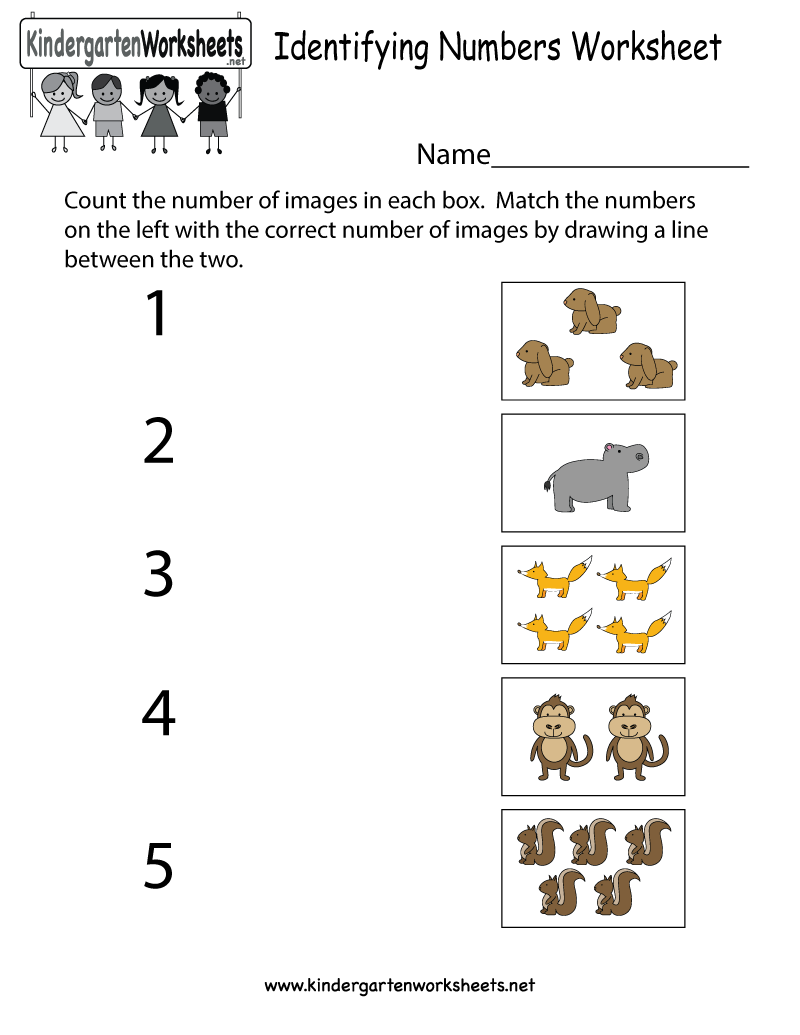 Identifying Numbers Worksheet