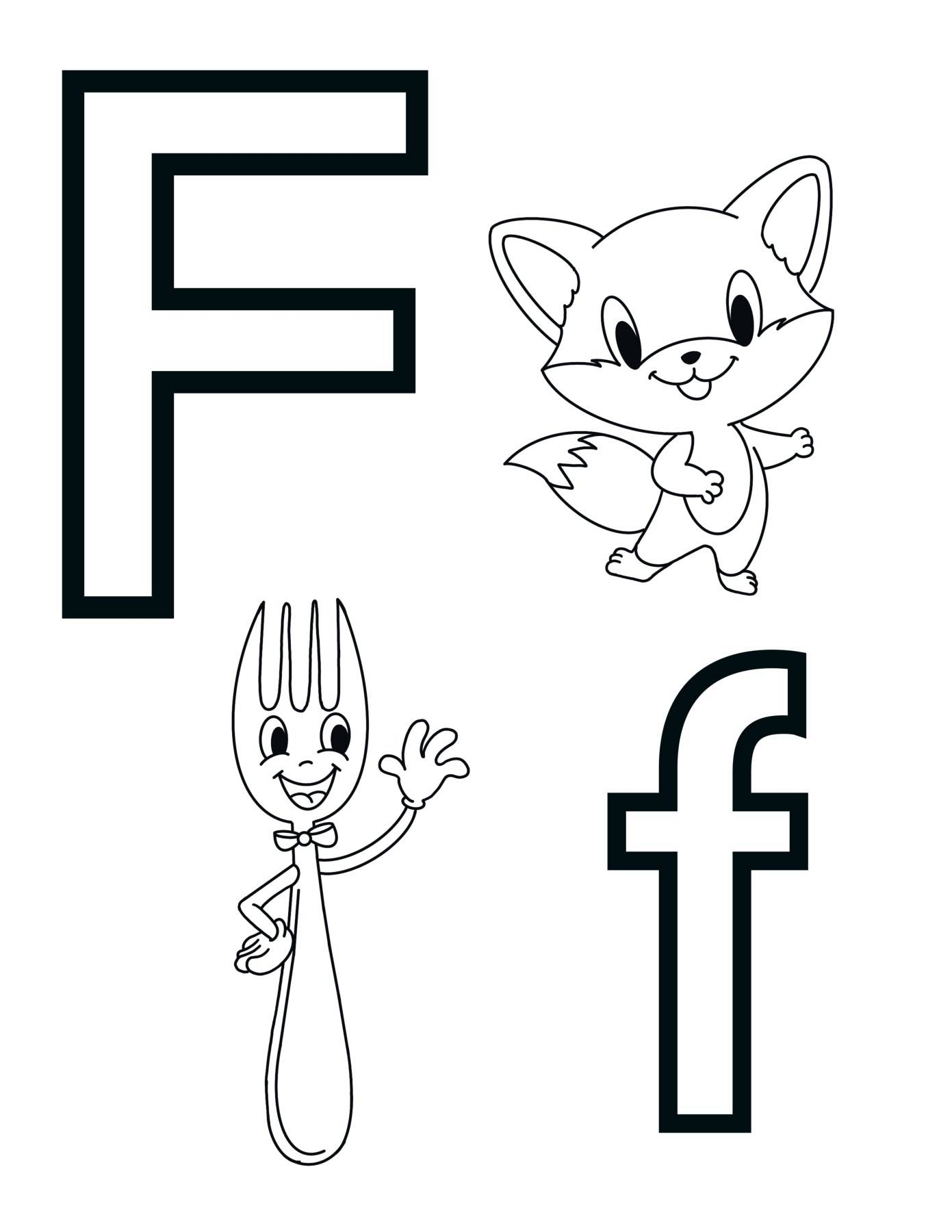 Letter F Alphabet Coloring Page Sheet By Knox Worksheets TPT Letter F Alphabet Coloring Page Sheet By Knox Worksheets TPT