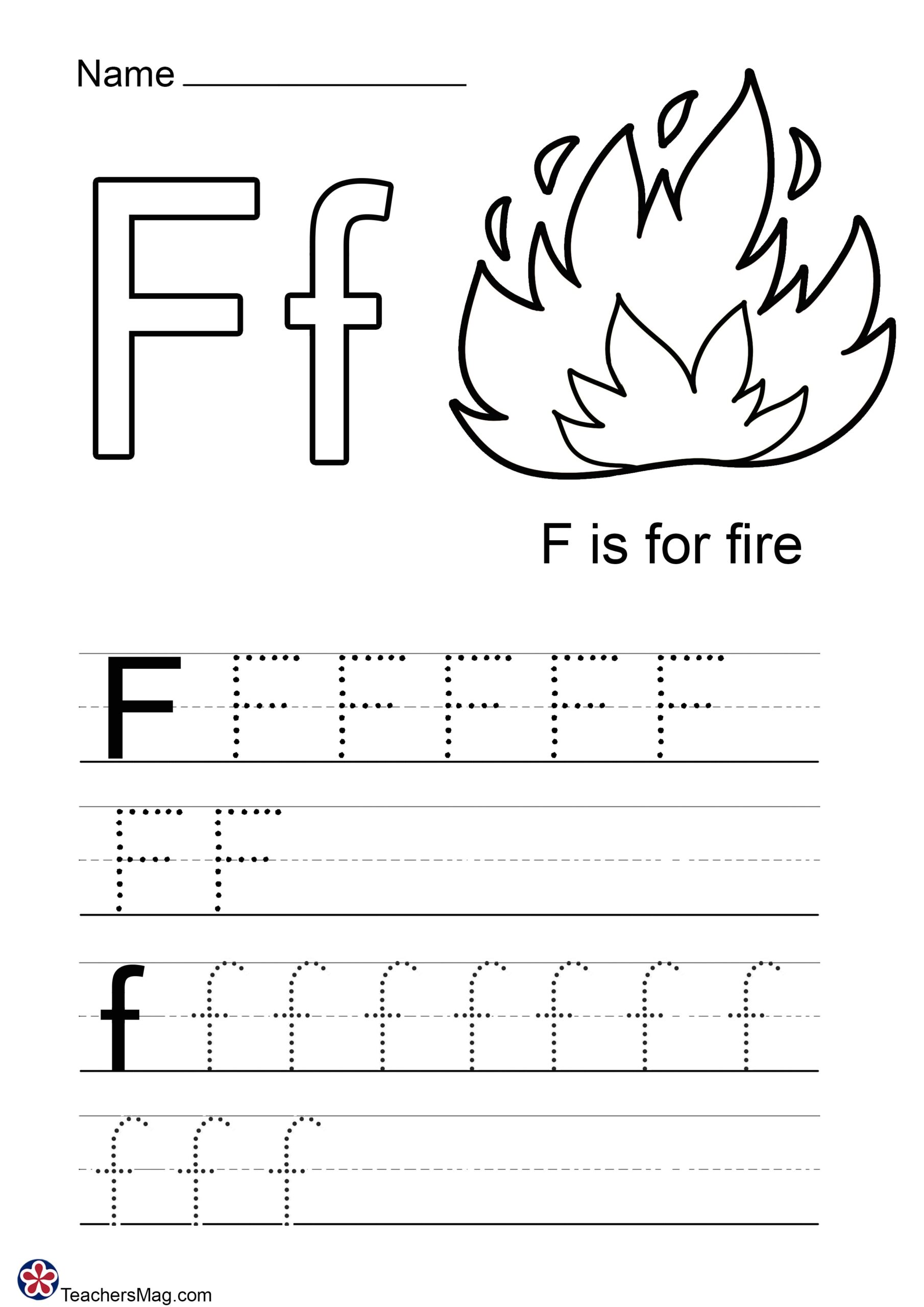 letter f printable