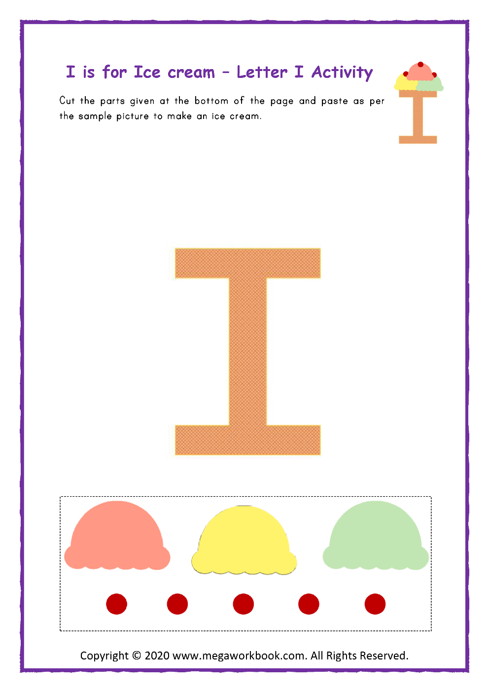 letter i worksheets