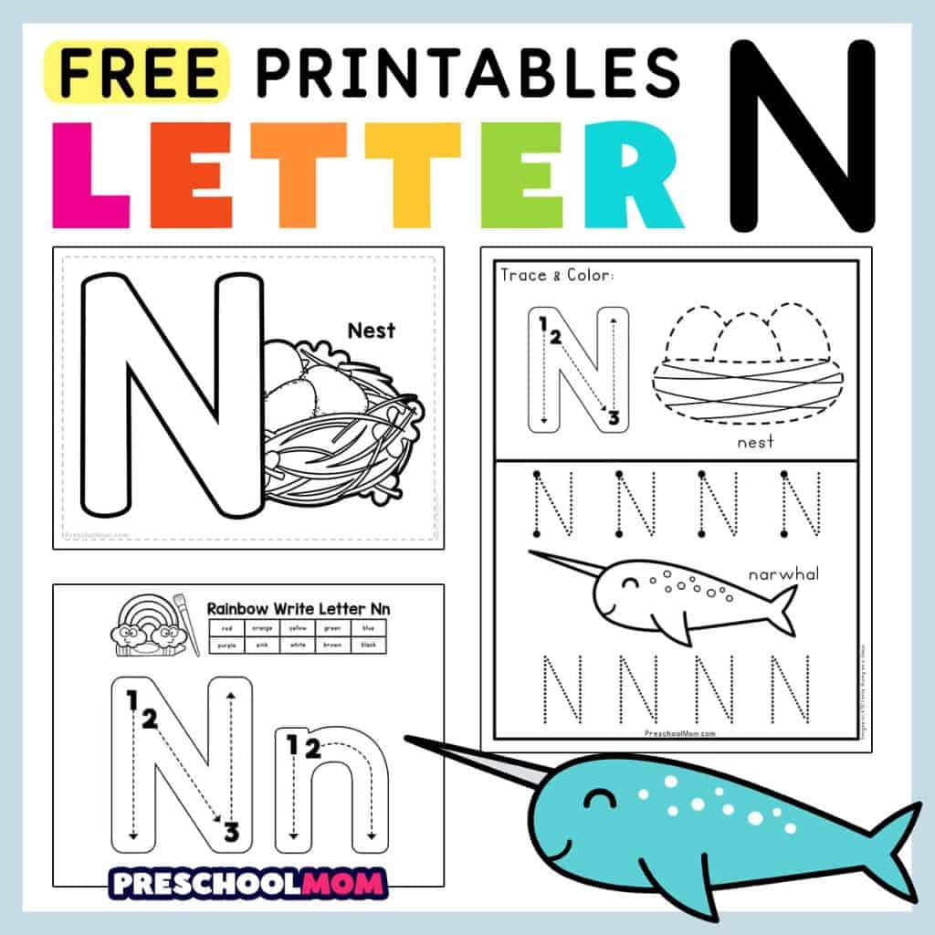 letter n worksheet